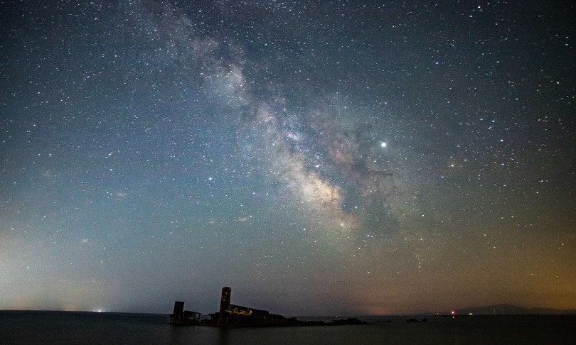 Night sky with the Milky Way.